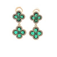 Earrings Ultima Edizione Woman in Silver OAO7364-VERDE-GIALLO - OAO7364-VERDE-GIALLO